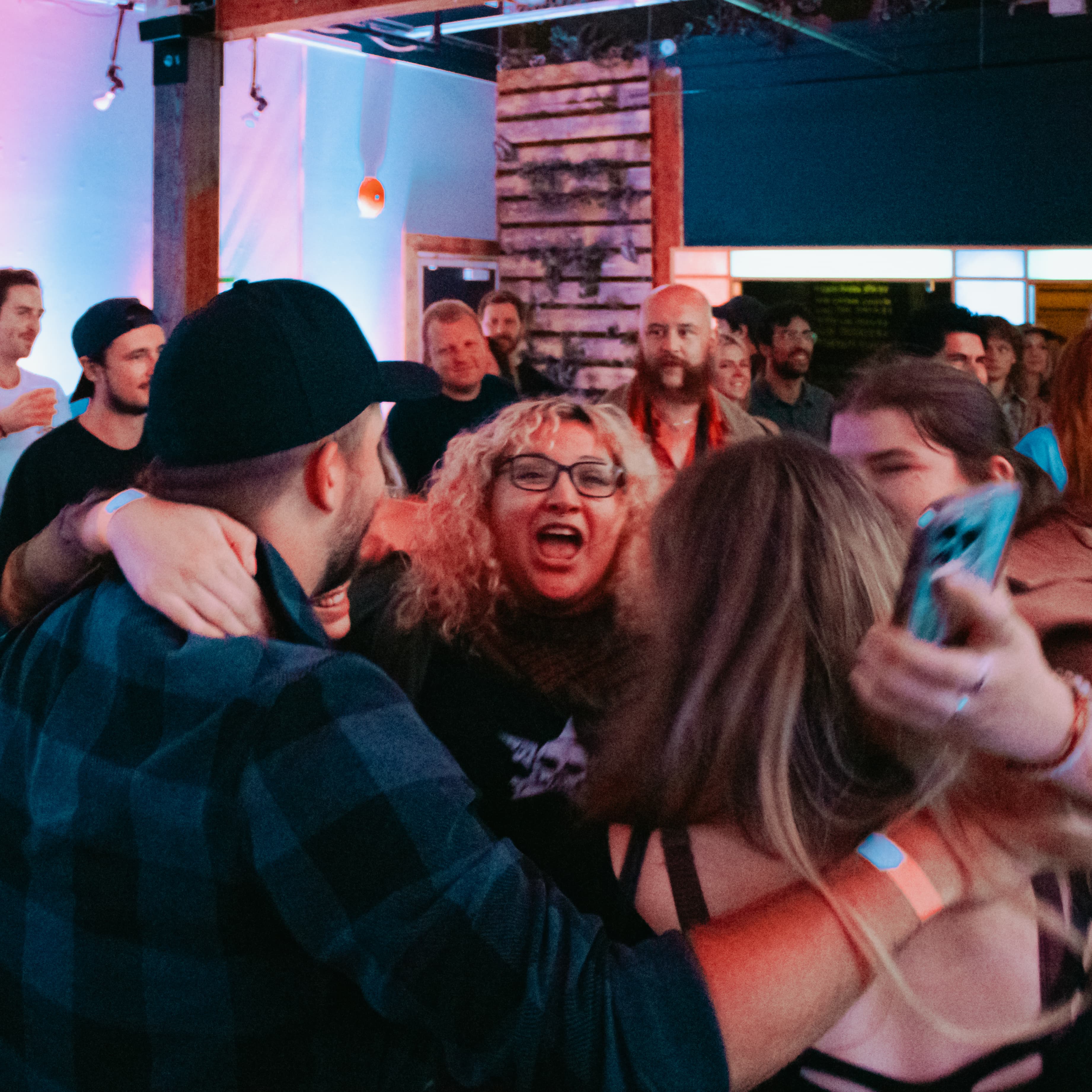 Community crowd at a Champions of Hope event